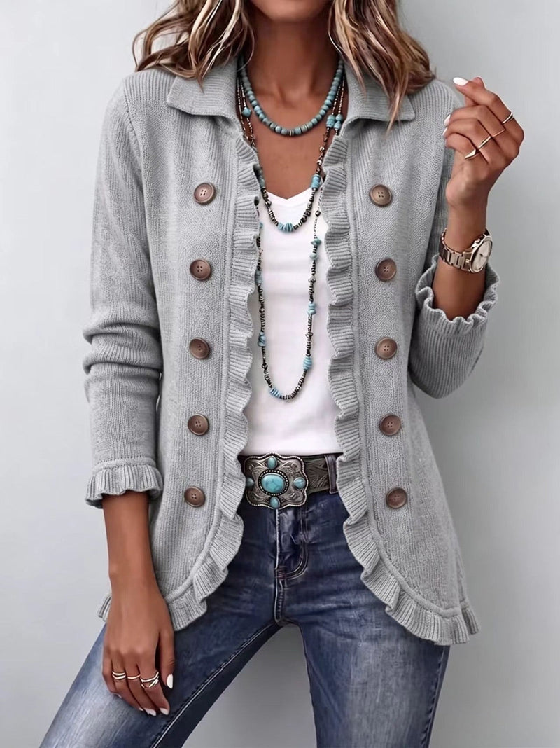Yolanda | Chaqueta de Punto Gris - Gris