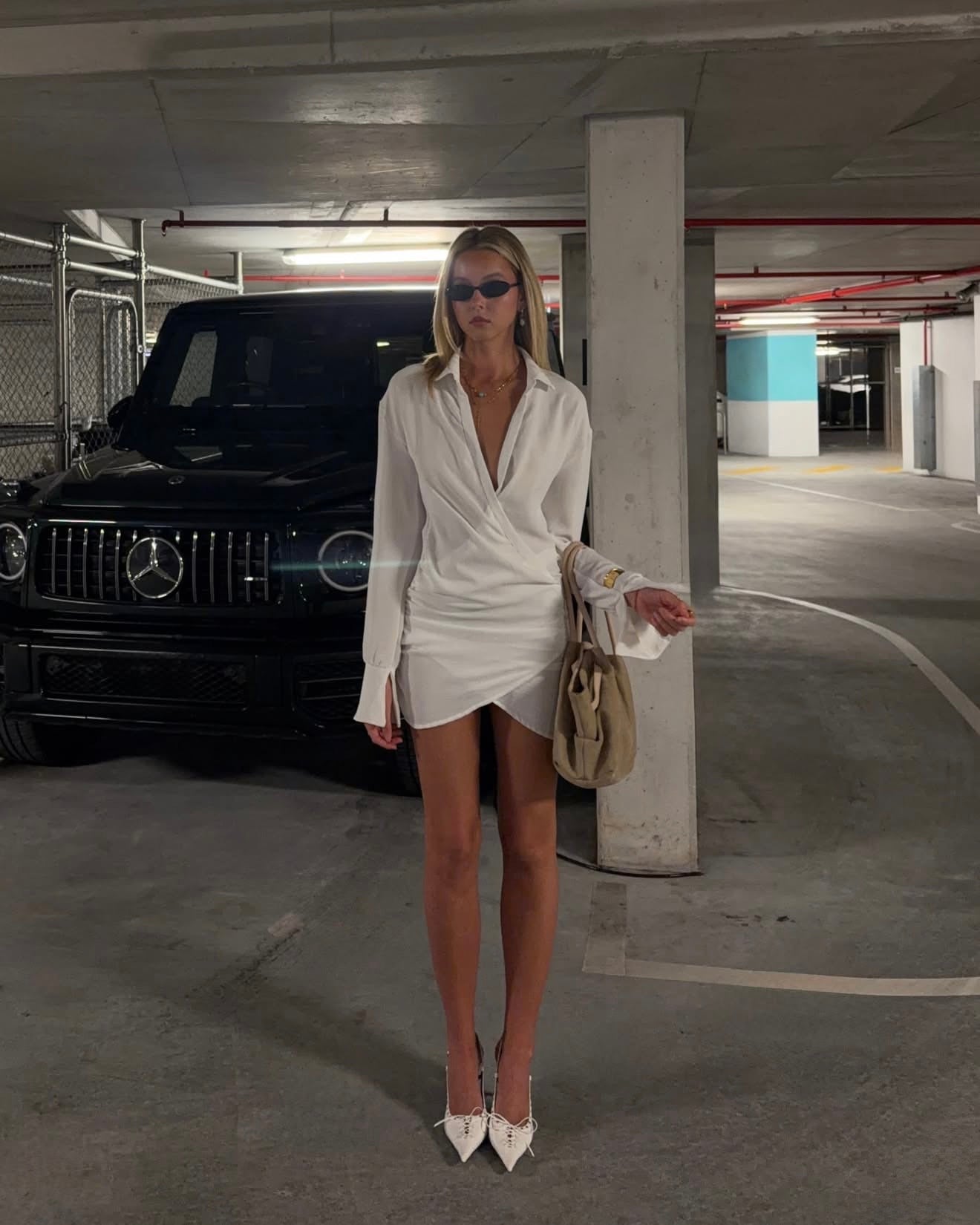 Calma | Vestido mini camisero