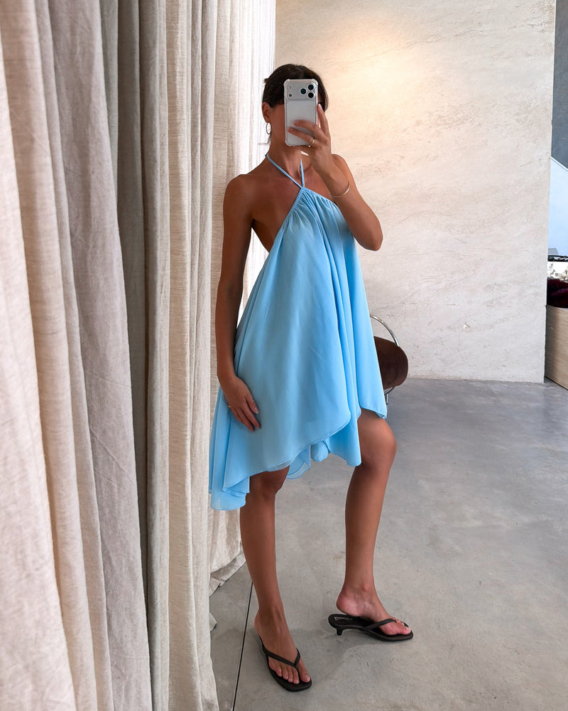 Brisa | Vestido midi con bajo pañuelo