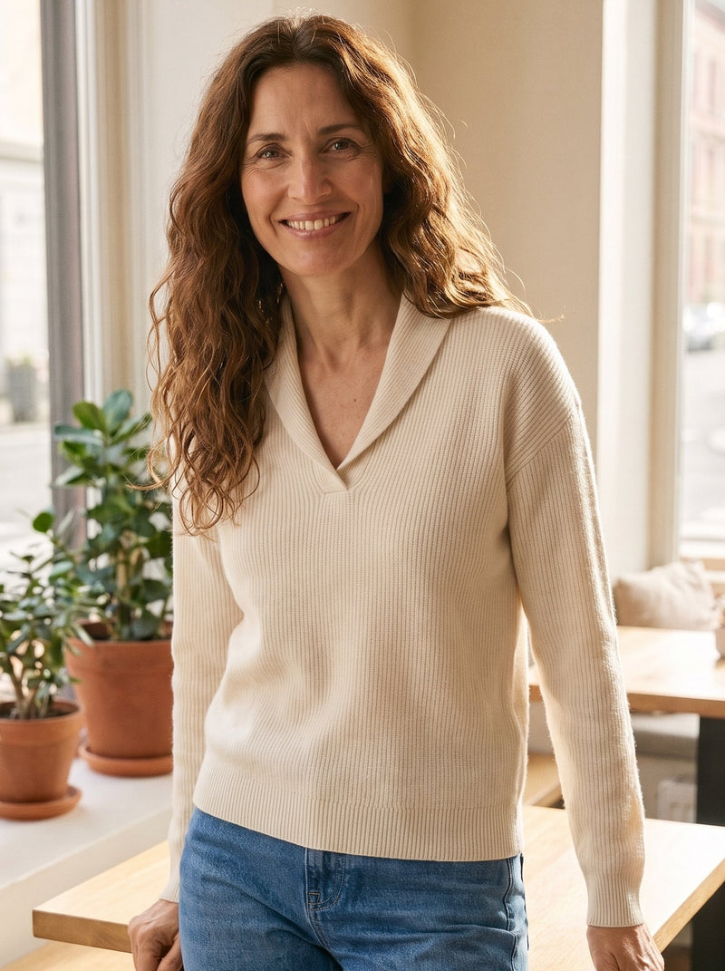 Carmen | Jersey con Cuello de Pico