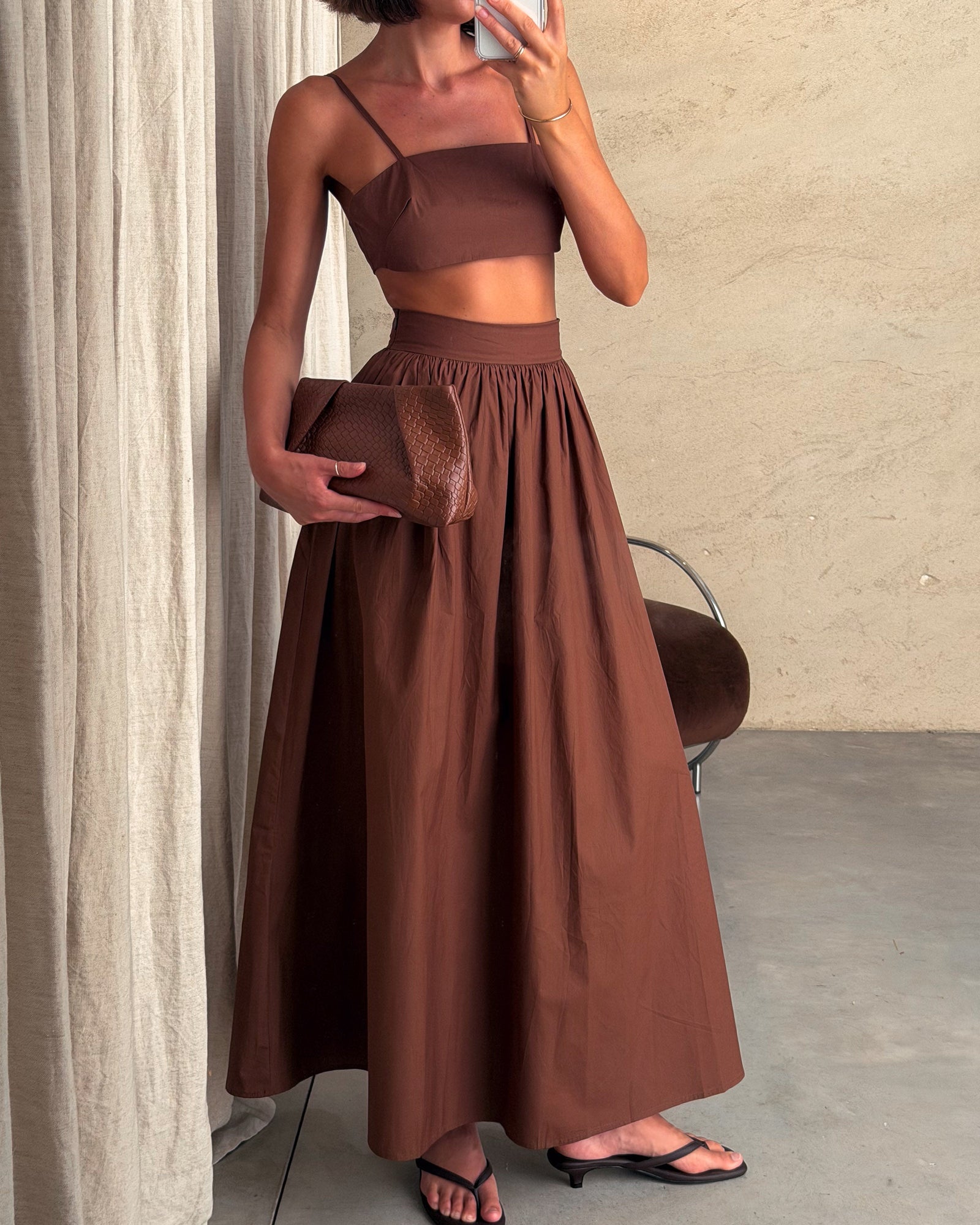 Habana | Conjunto de top y falda maxi