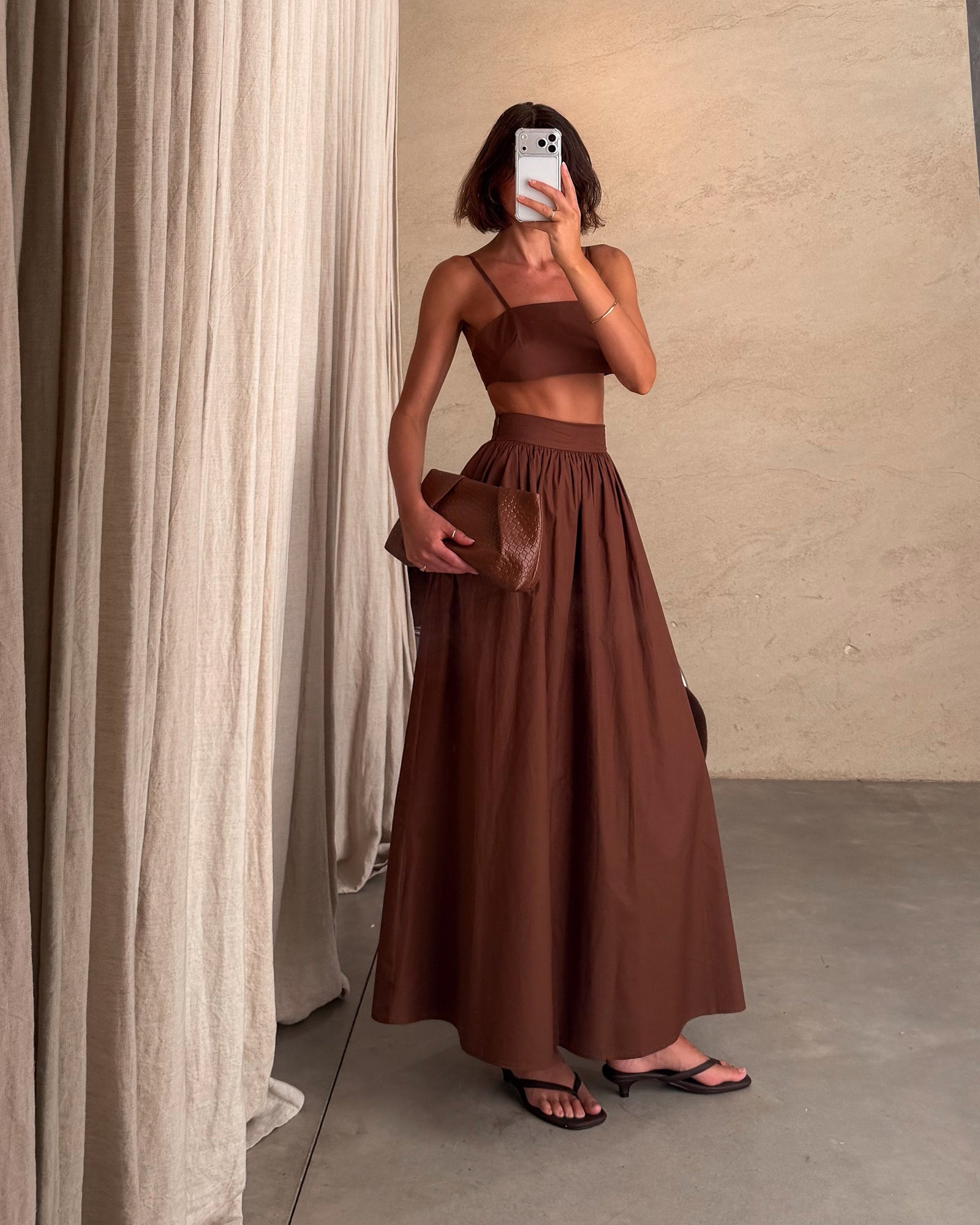 Habana | Conjunto de top y falda maxi