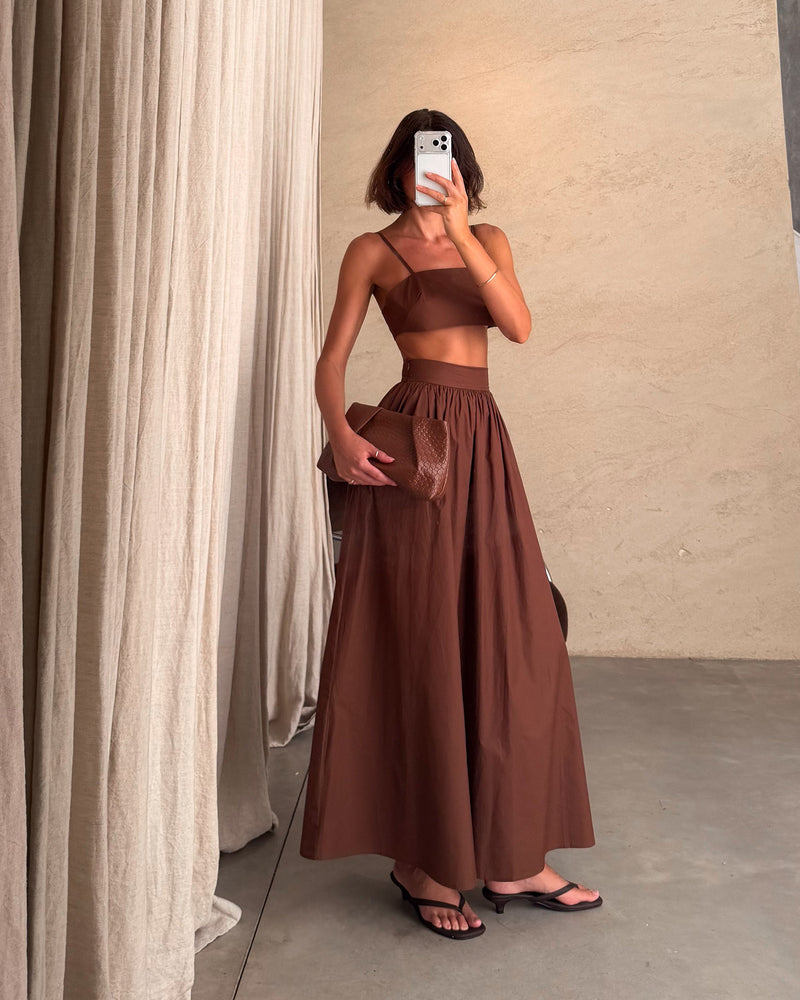 Habana | Conjunto de top y falda maxi