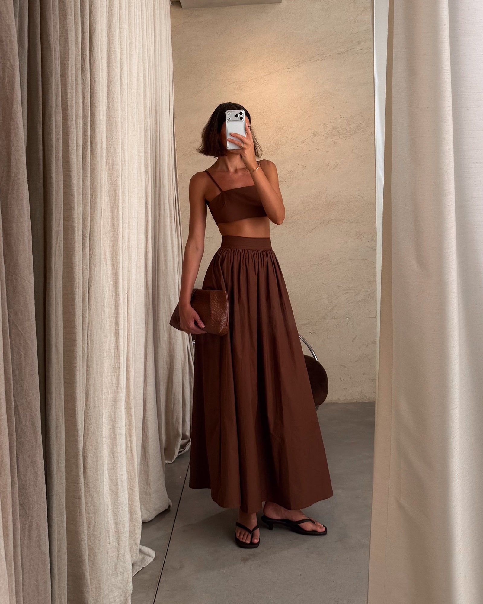 Habana | Conjunto de top y falda maxi