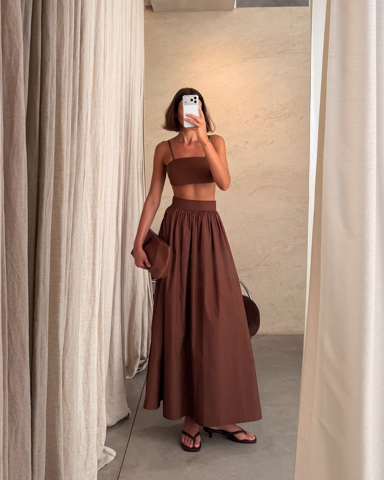 Habana | Conjunto de top y falda maxi