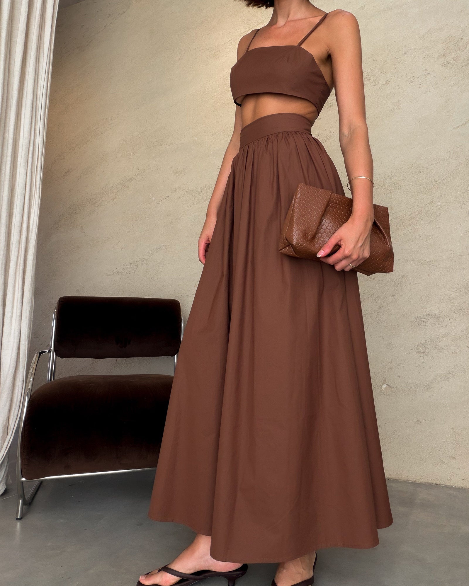 Habana | Conjunto de top y falda maxi