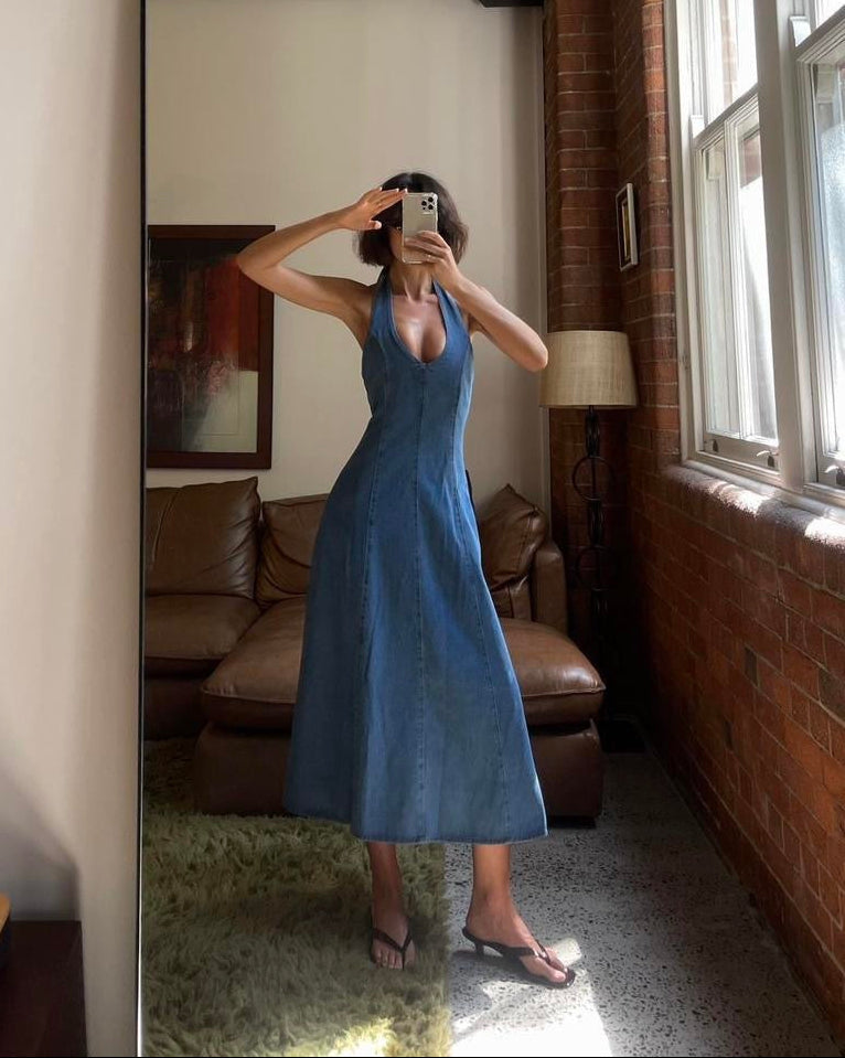Índigo | Vestido vaquero midi
