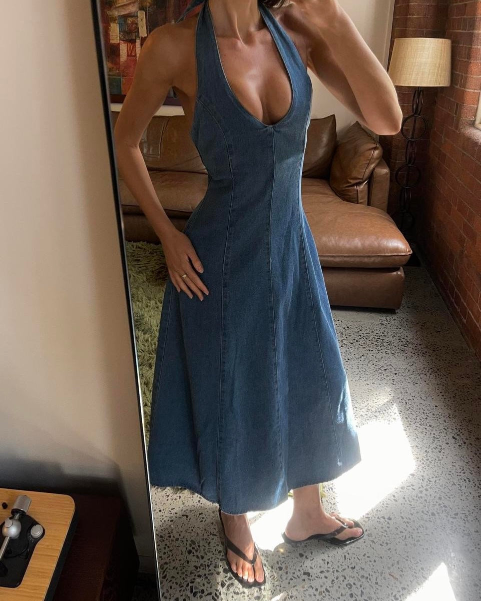 Índigo | Vestido vaquero midi
