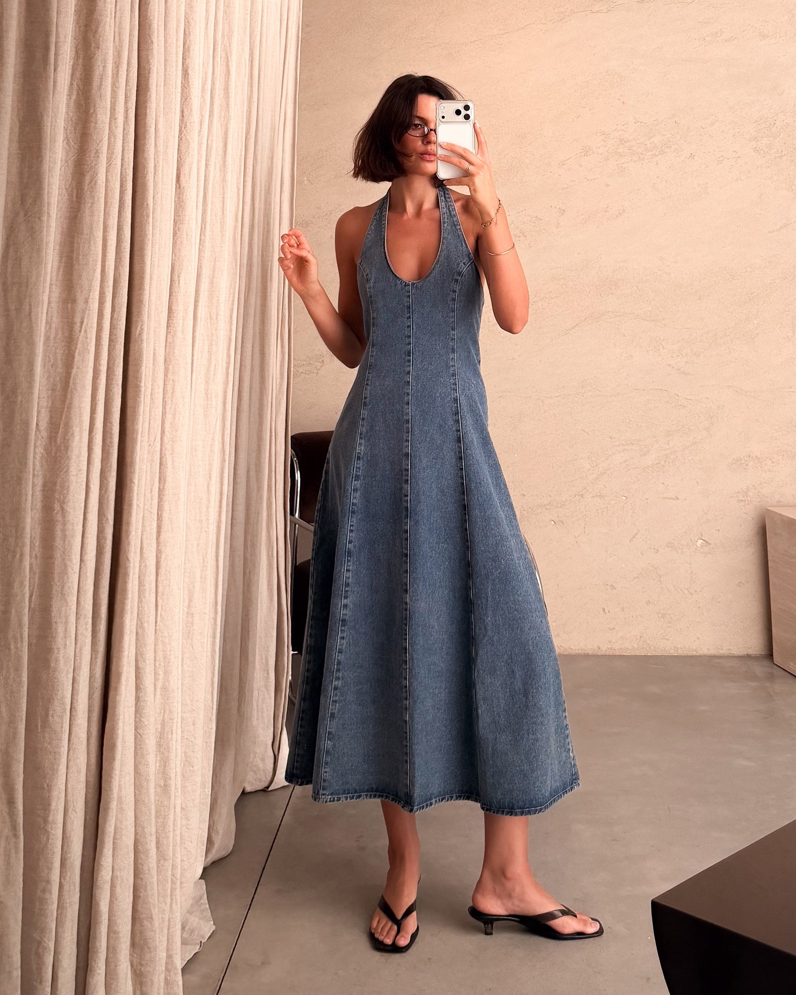 Índigo | Vestido vaquero midi