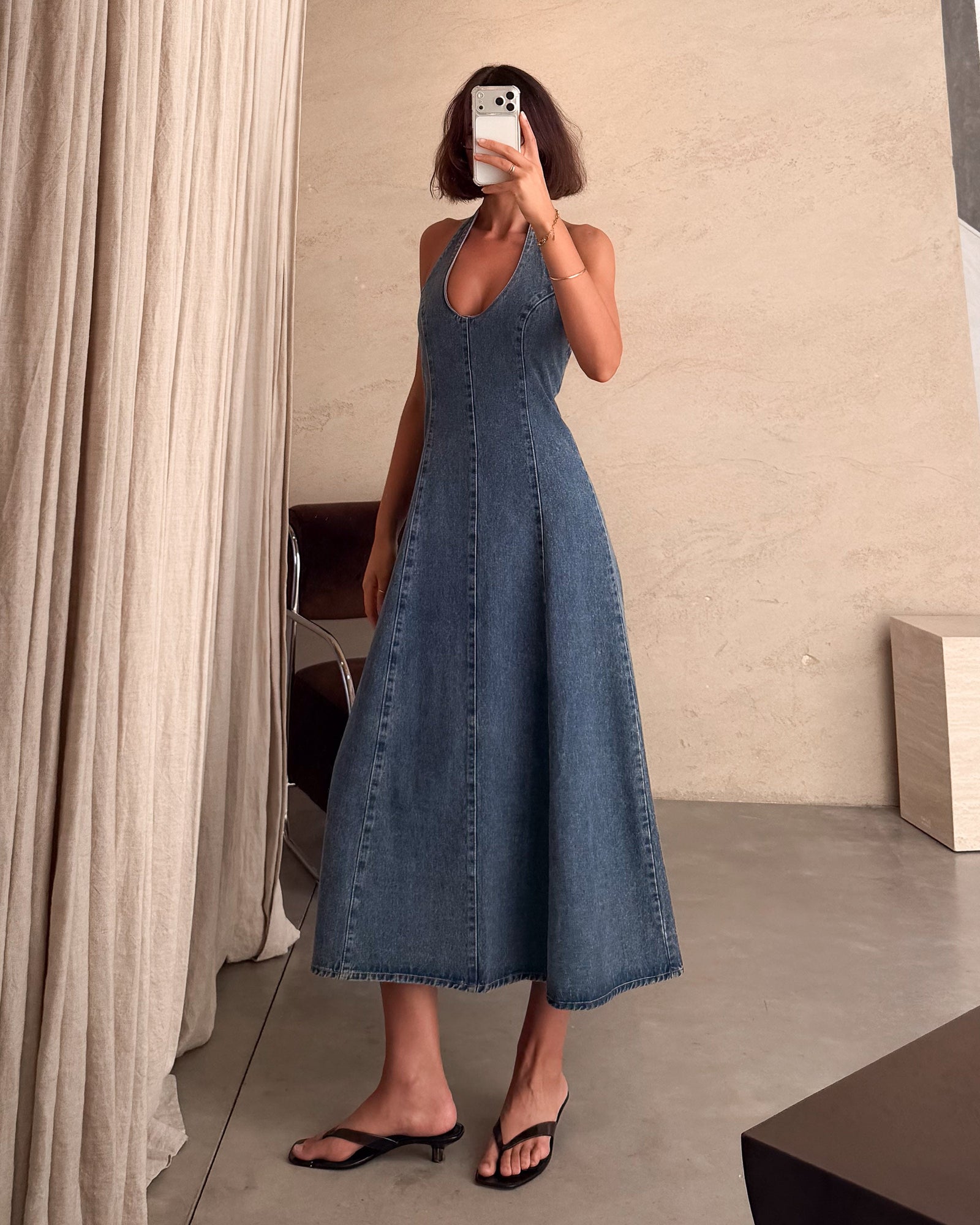 Índigo | Vestido vaquero midi