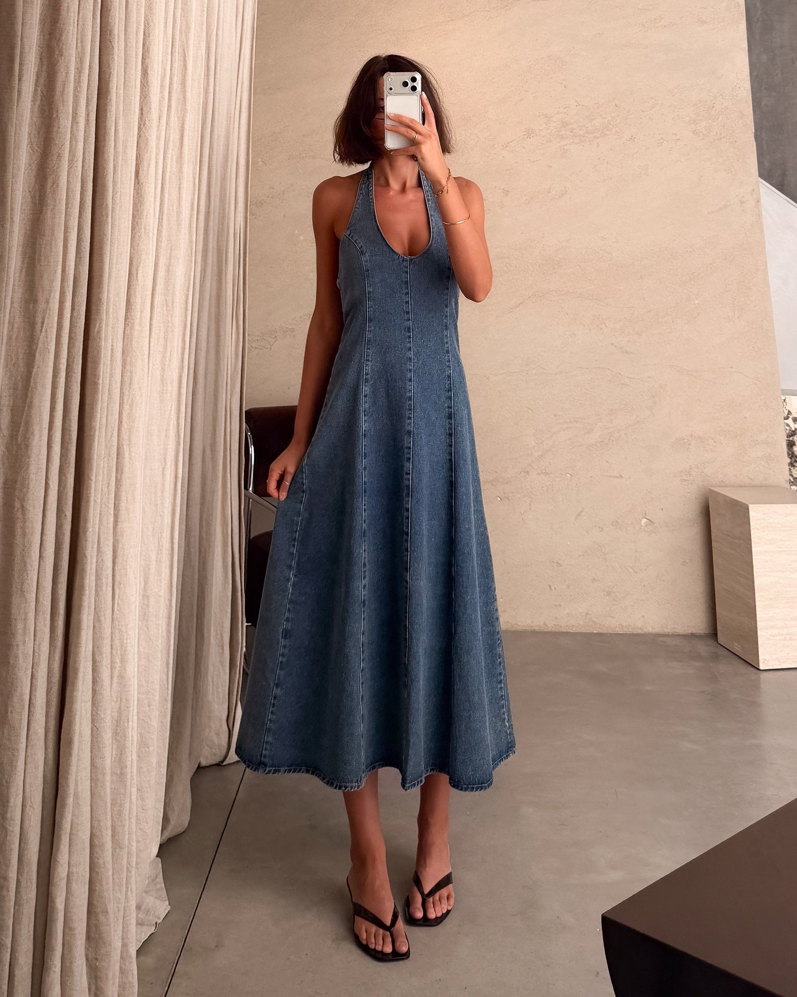 Índigo | Vestido vaquero midi