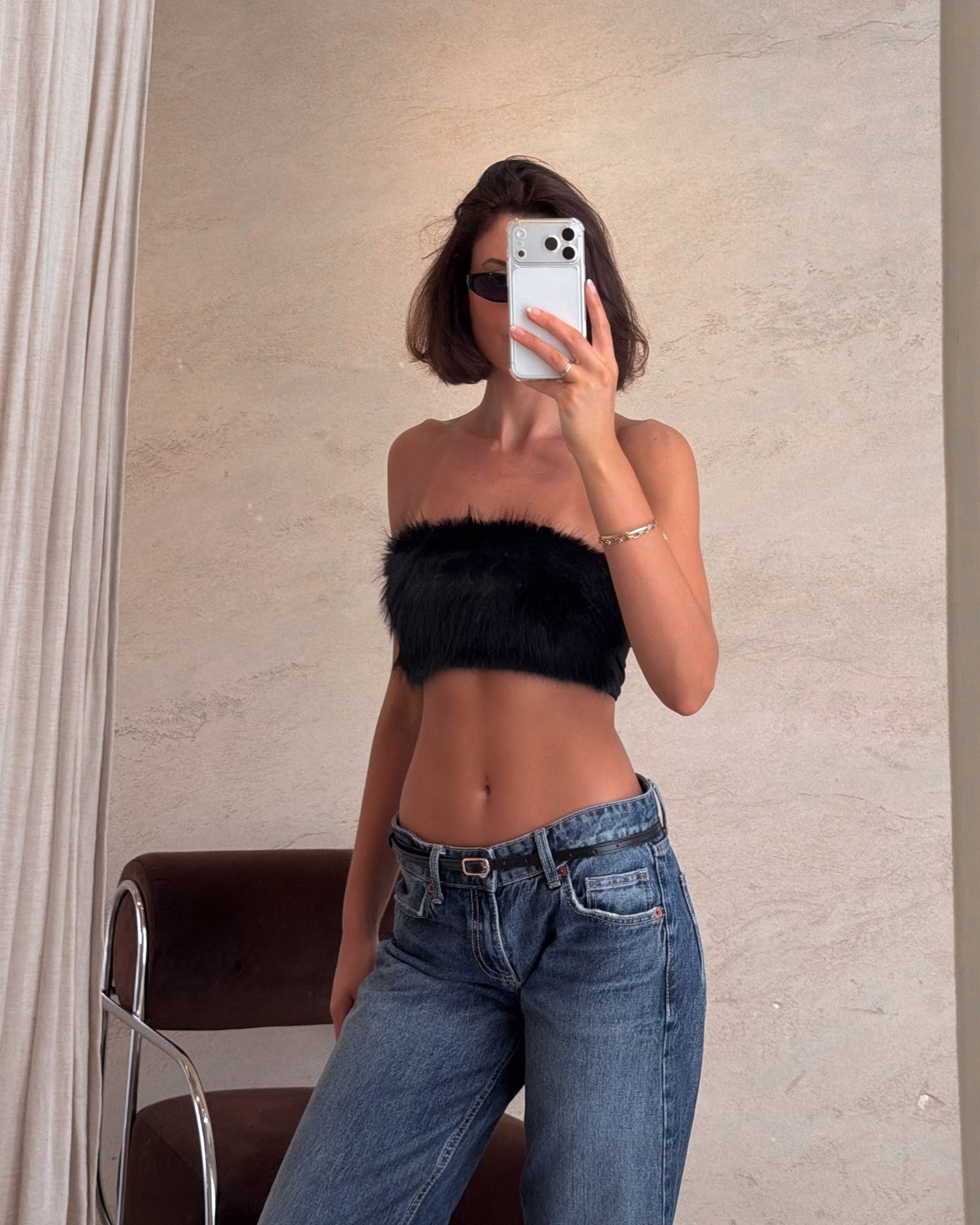 Obsidiana | Top bandeau de pelo