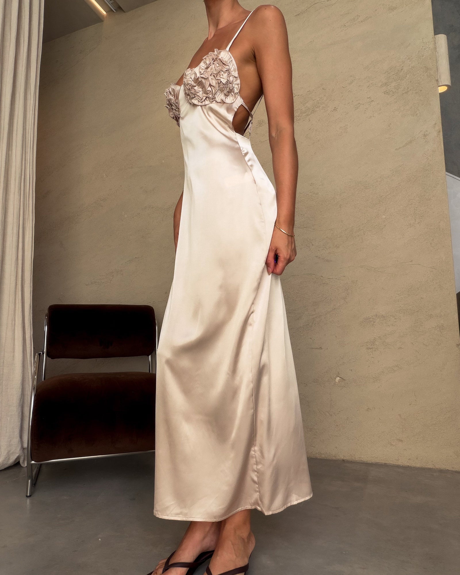 Serafina | Vestido midi lencero