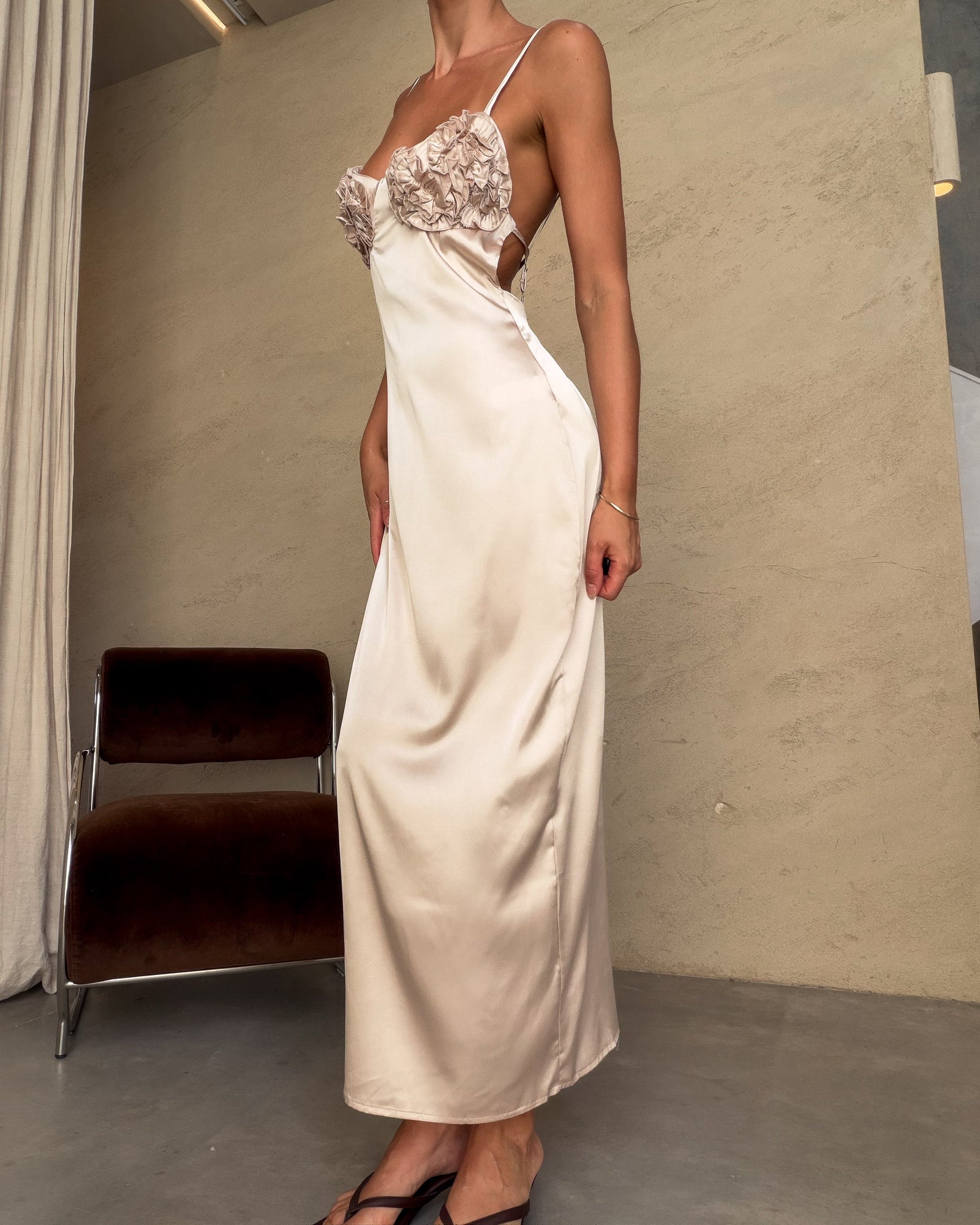 Serafina | Vestido midi lencero