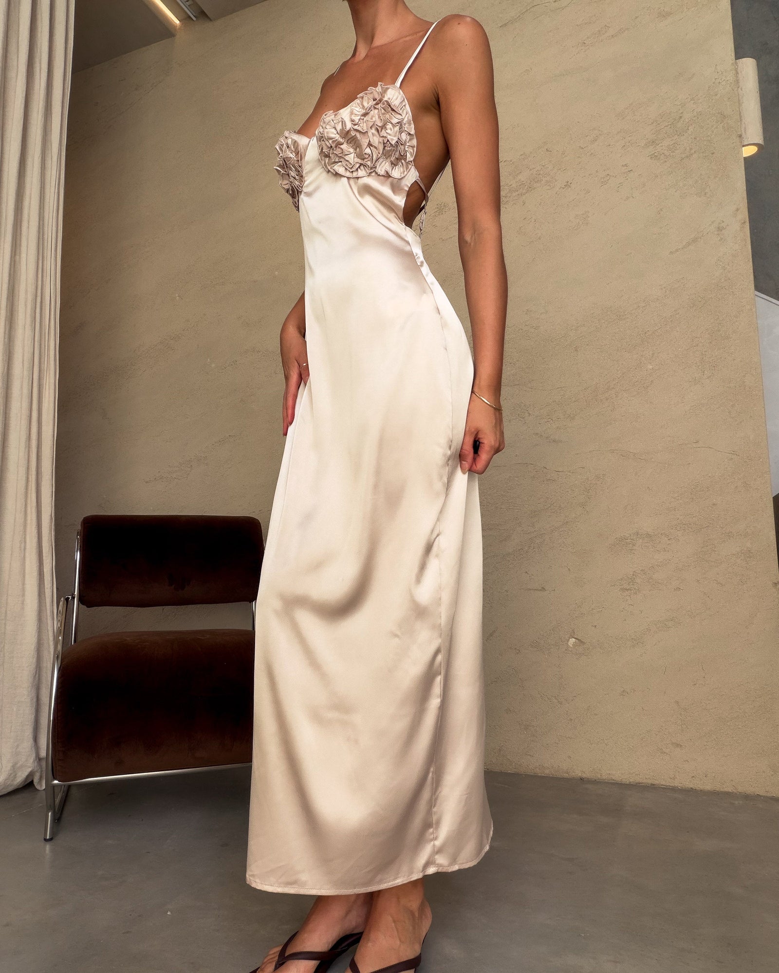 Serafina | Vestido midi lencero