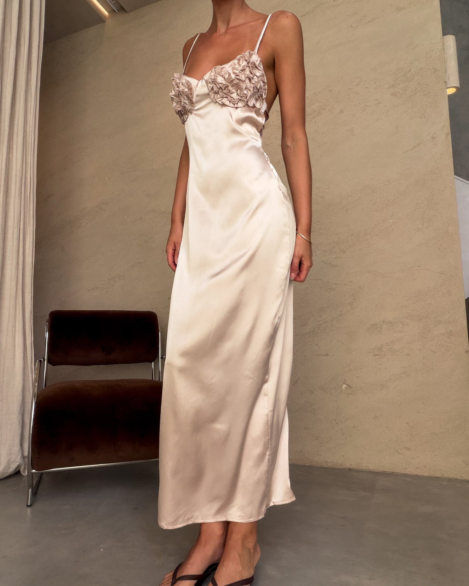 Serafina | Vestido midi lencero
