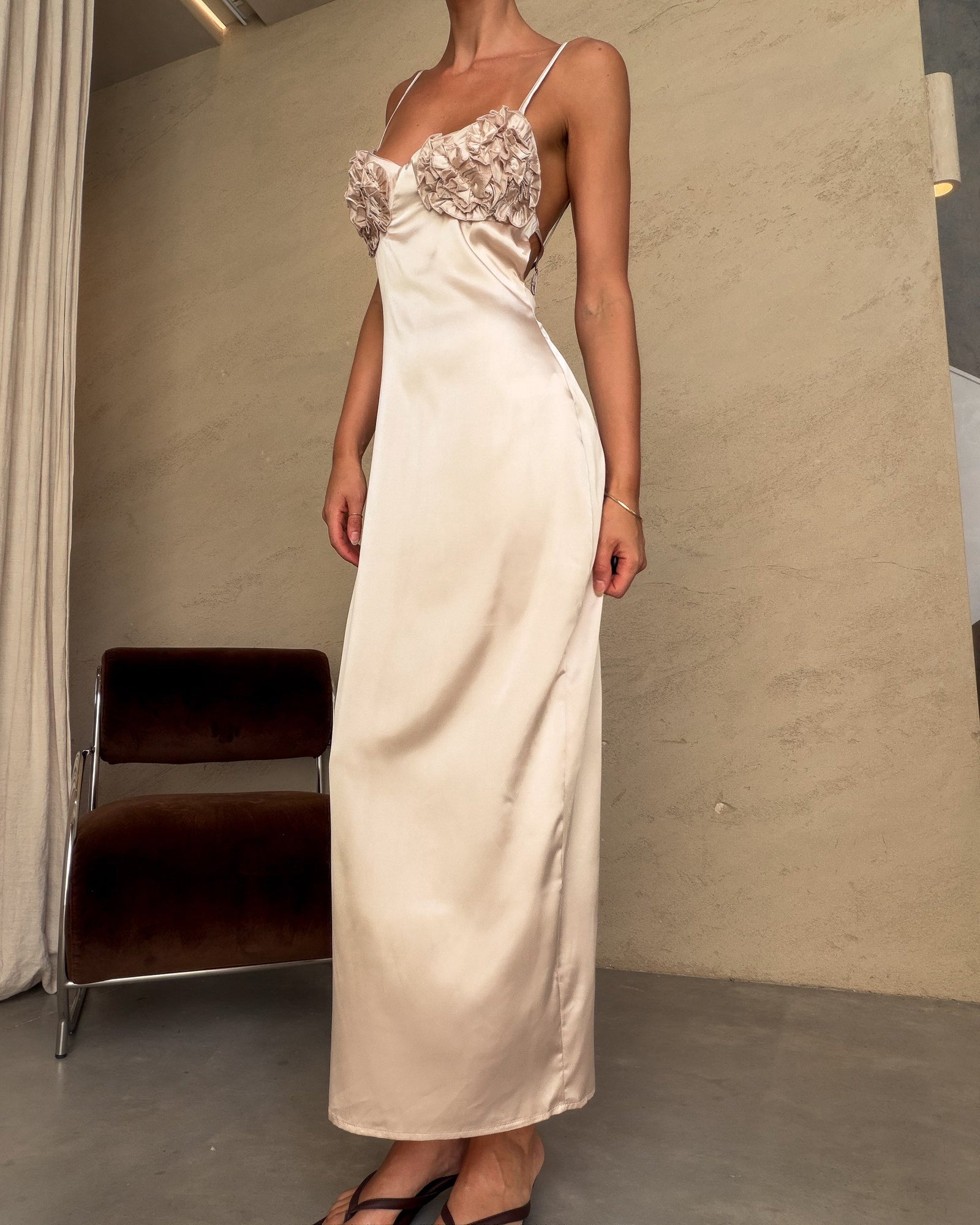 Serafina | Vestido midi lencero