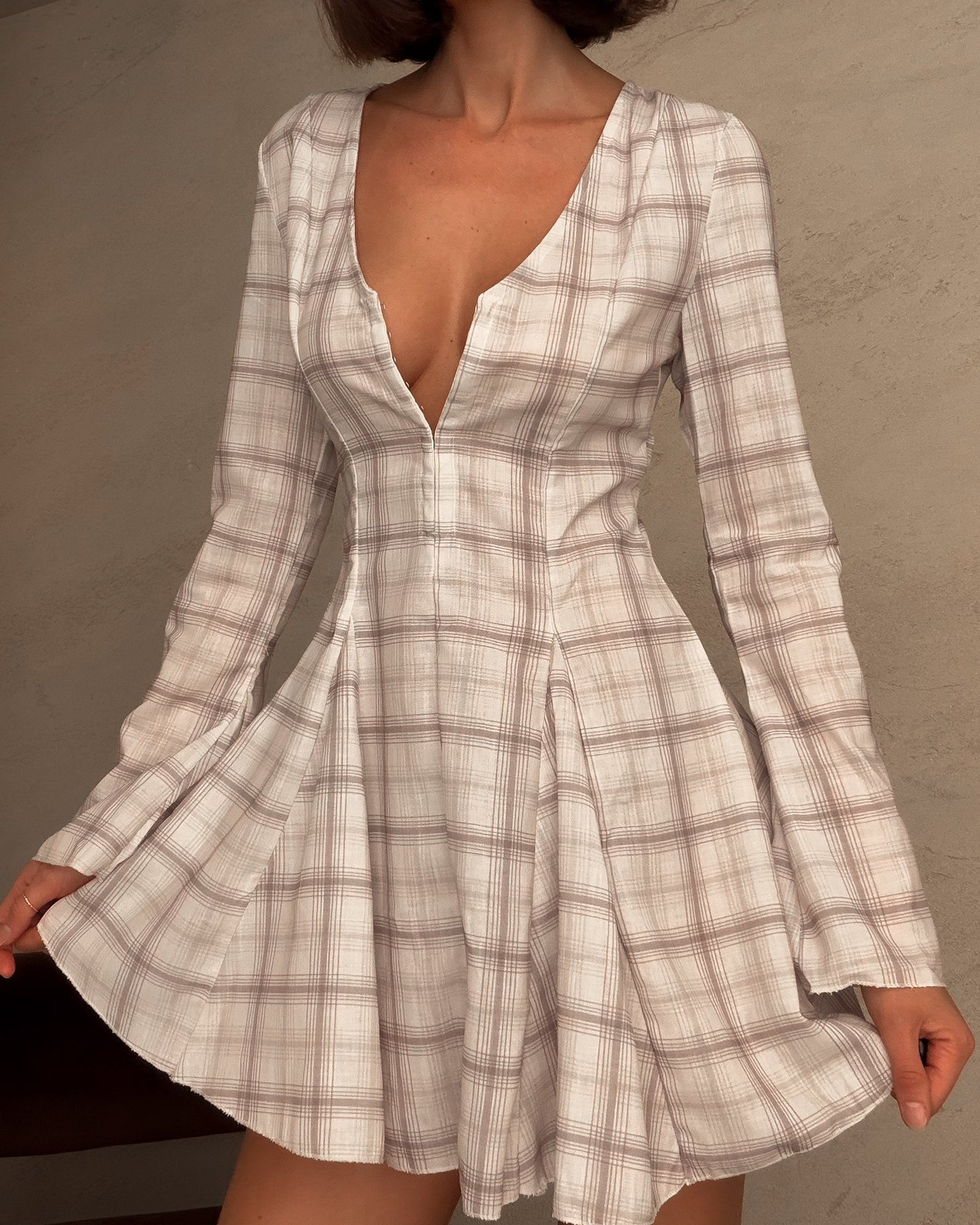 Celosía | Vestido mini a cuadros