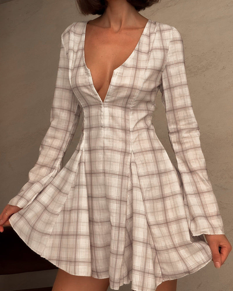 Celosía | Vestido mini a cuadros