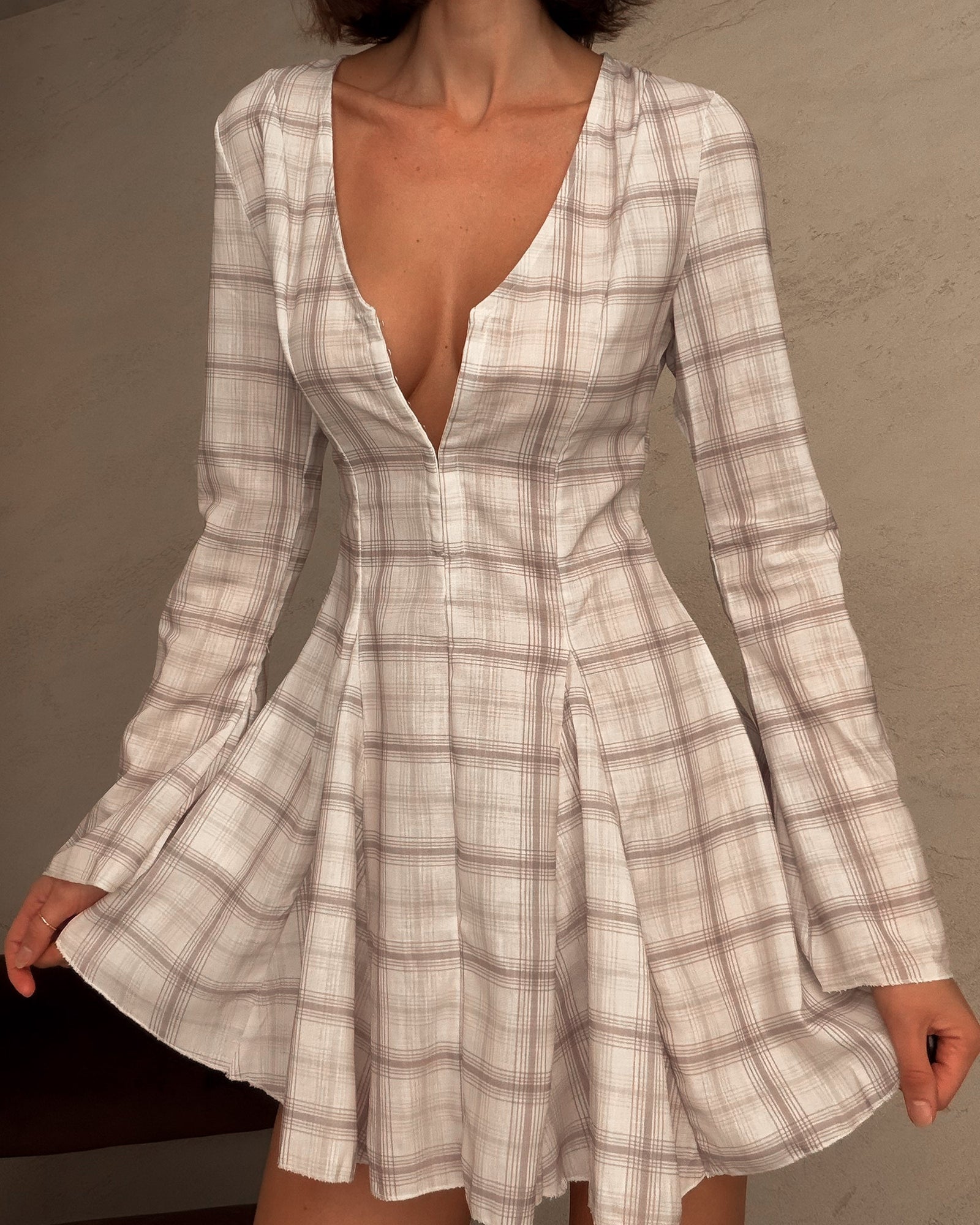 Celosía | Vestido mini a cuadros