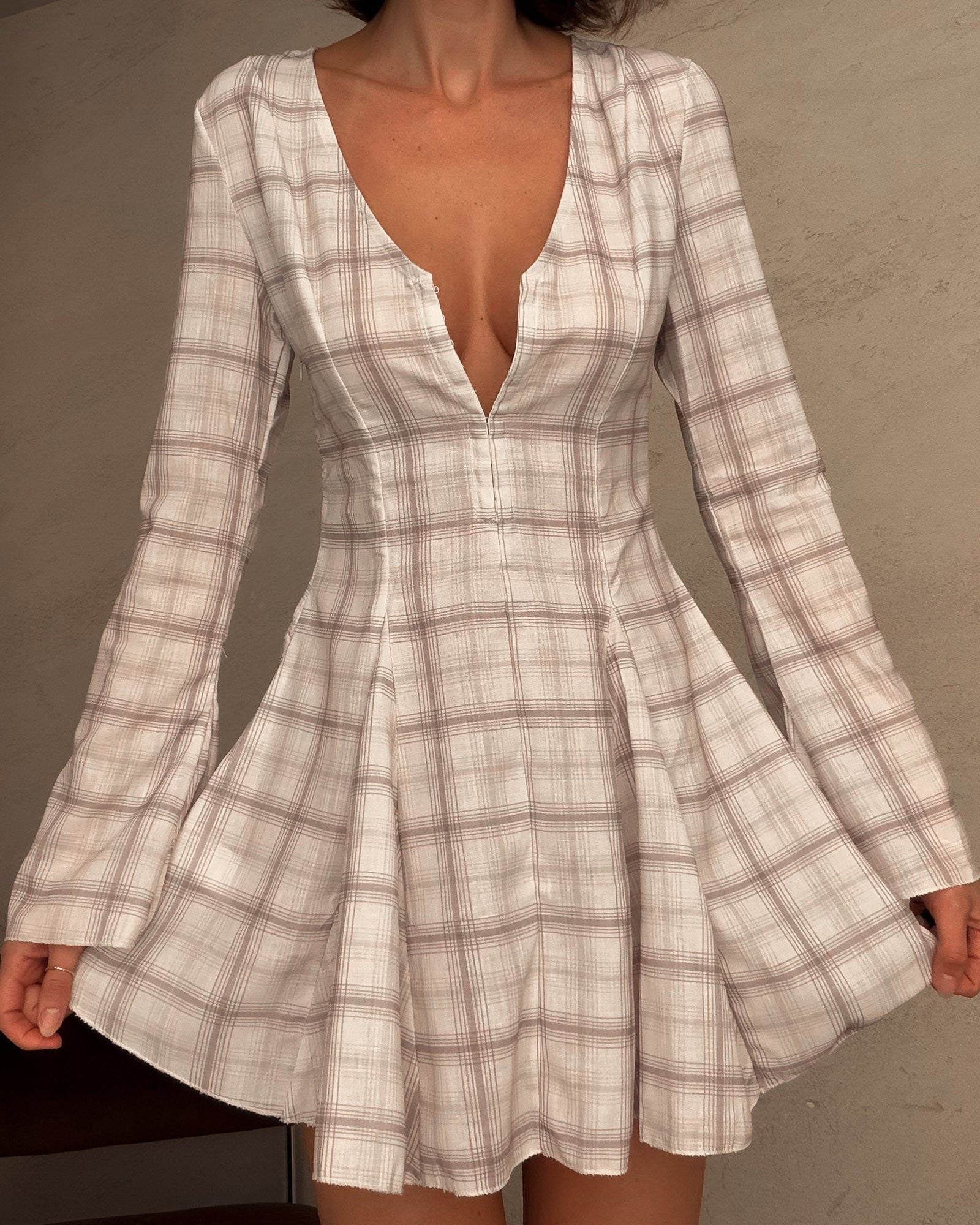 Celosía | Vestido mini a cuadros