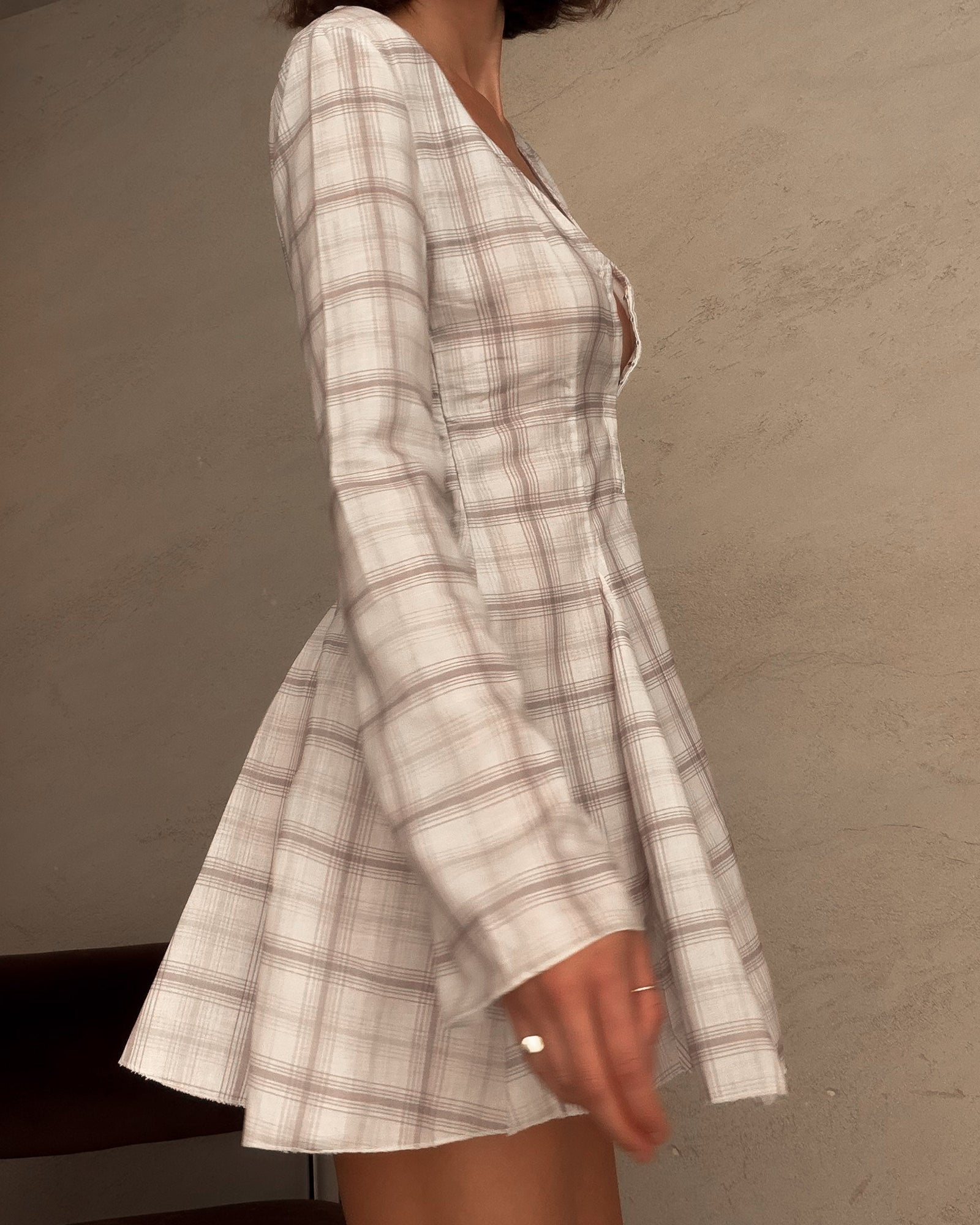 Celosía | Vestido mini a cuadros