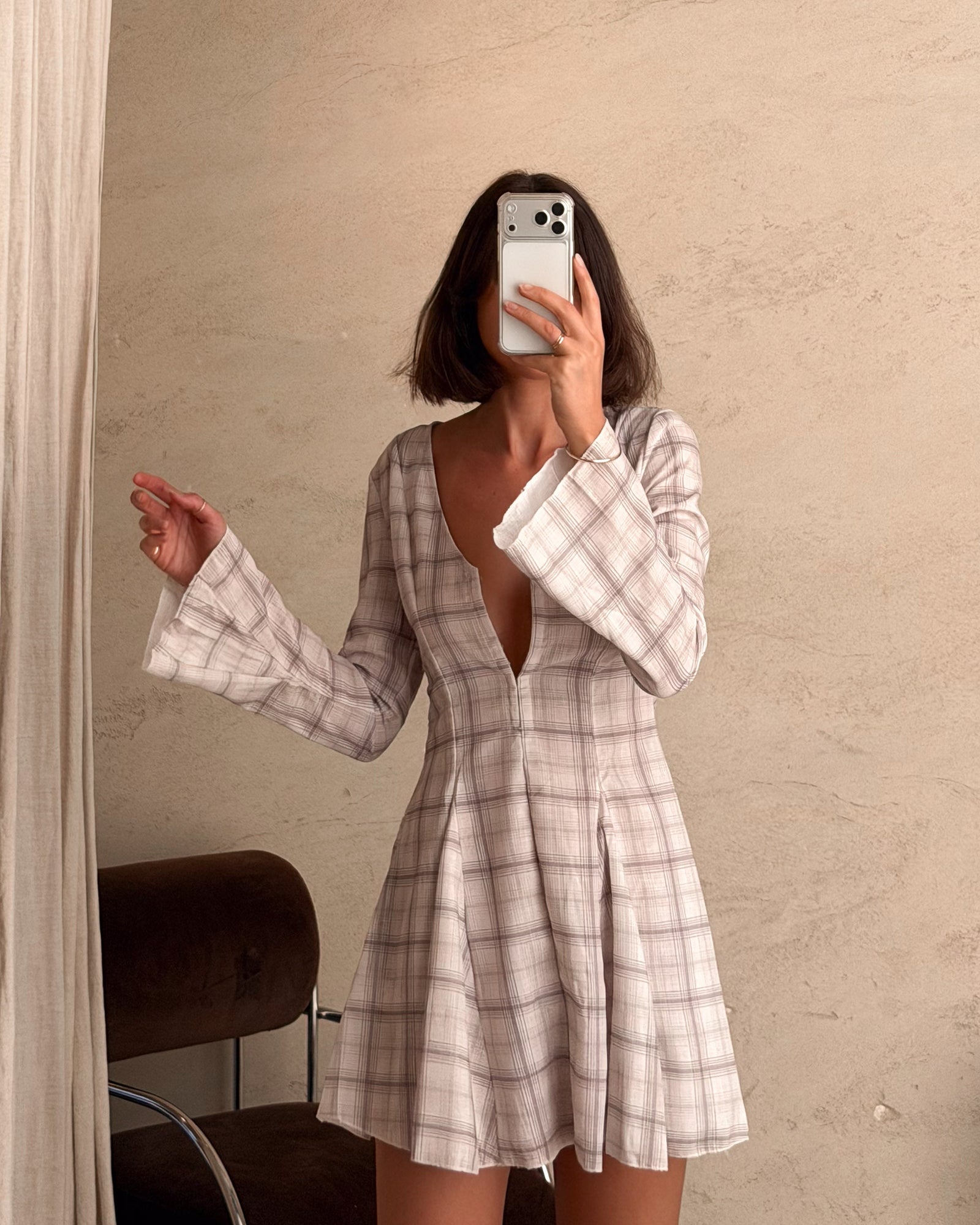 Celosía | Vestido mini a cuadros