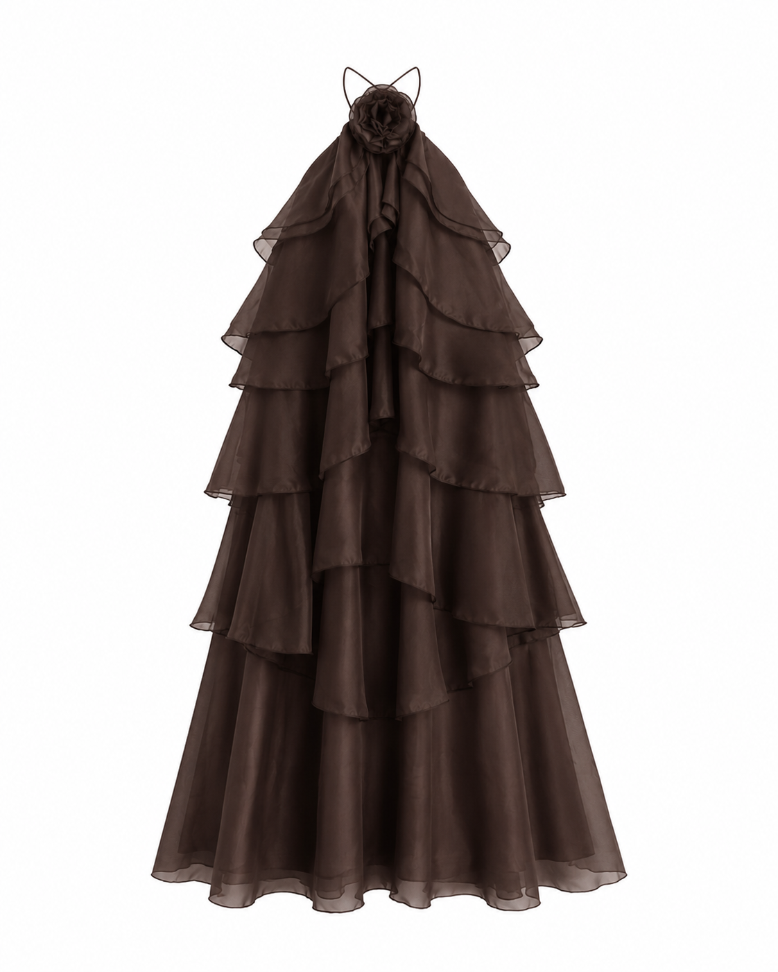Trufa | Vestido maxi de volantes