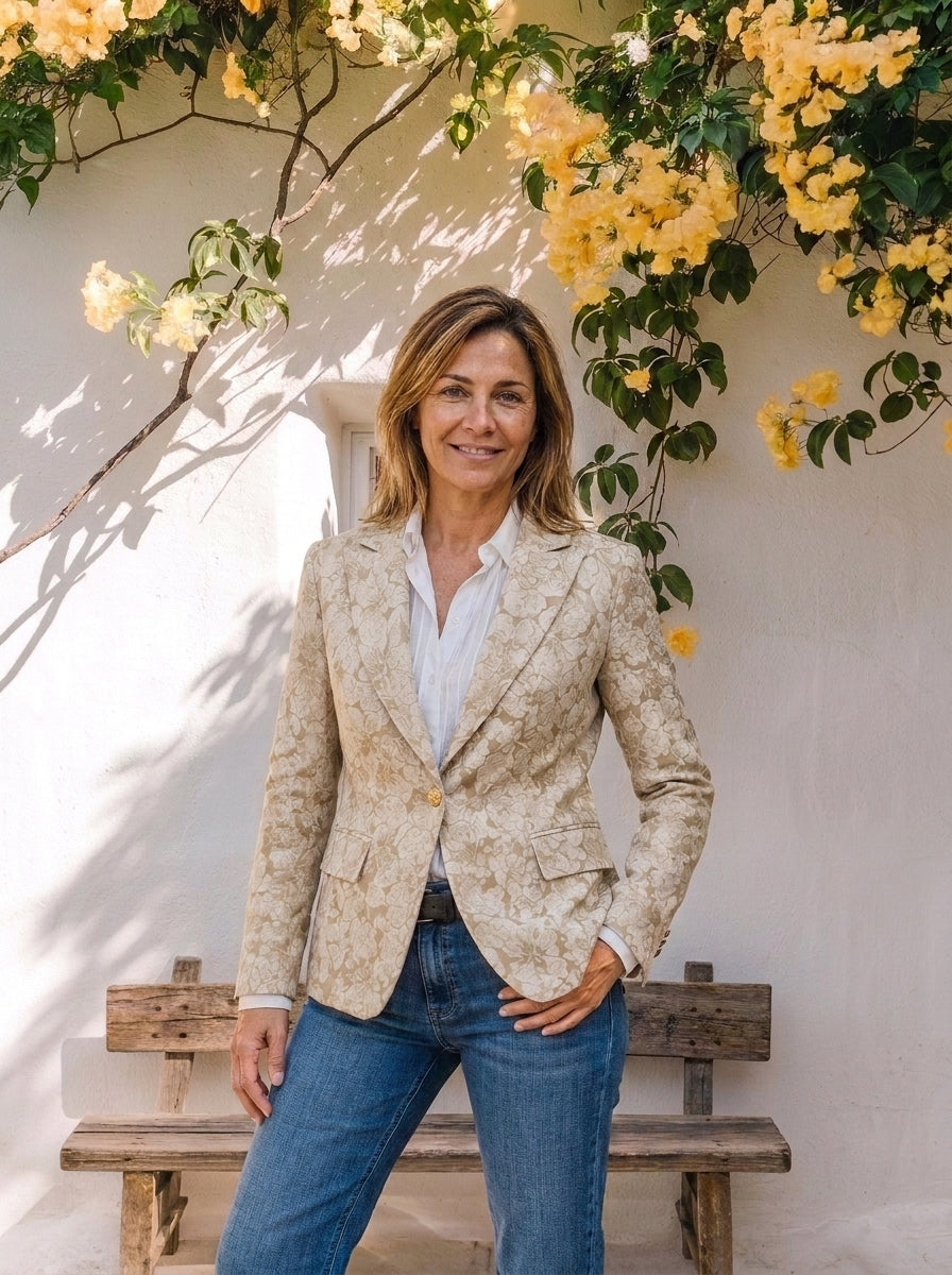 Mónica | Americana Jacquard Entallada