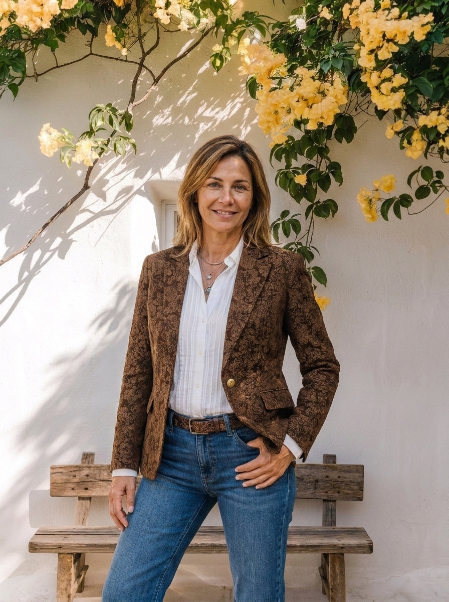 Mónica | Americana Jacquard Entallada
